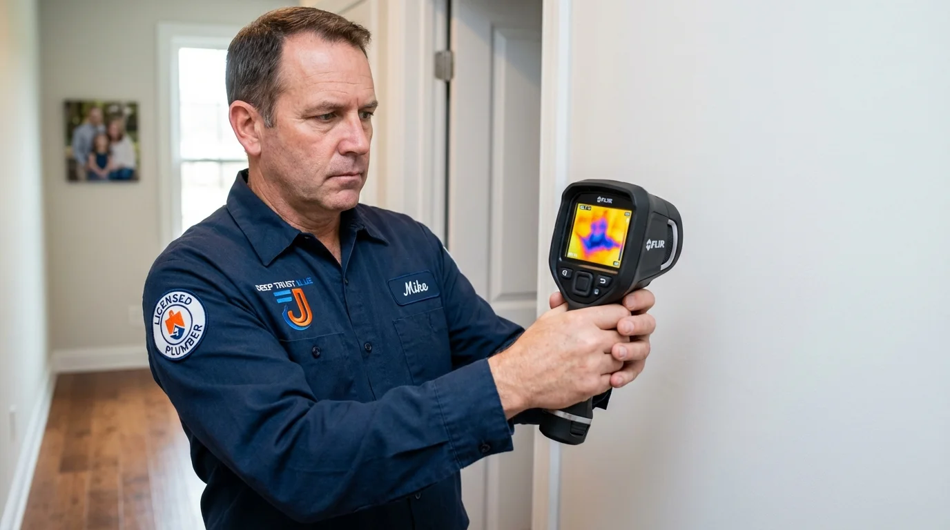 Thermal imaging leak detection by Johns Plumbing LLC in Kittery
